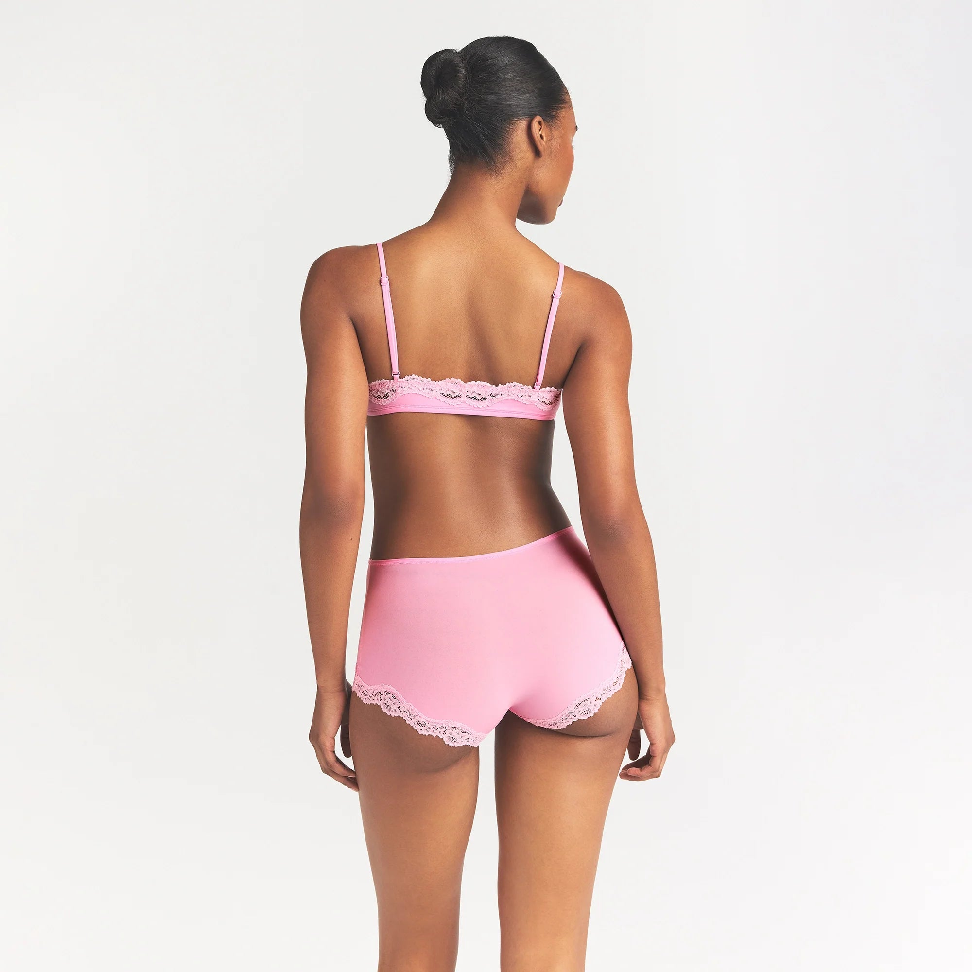 FITS EVERYBODY LACE BOY SHORT | BUBBLE GUM TONAL