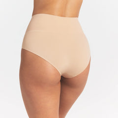 SMOOTHING INTIMATES HIGH-WAISTED BRIEF | CLAY