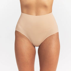 SMOOTHING INTIMATES HIGH-WAISTED BRIEF | CLAY