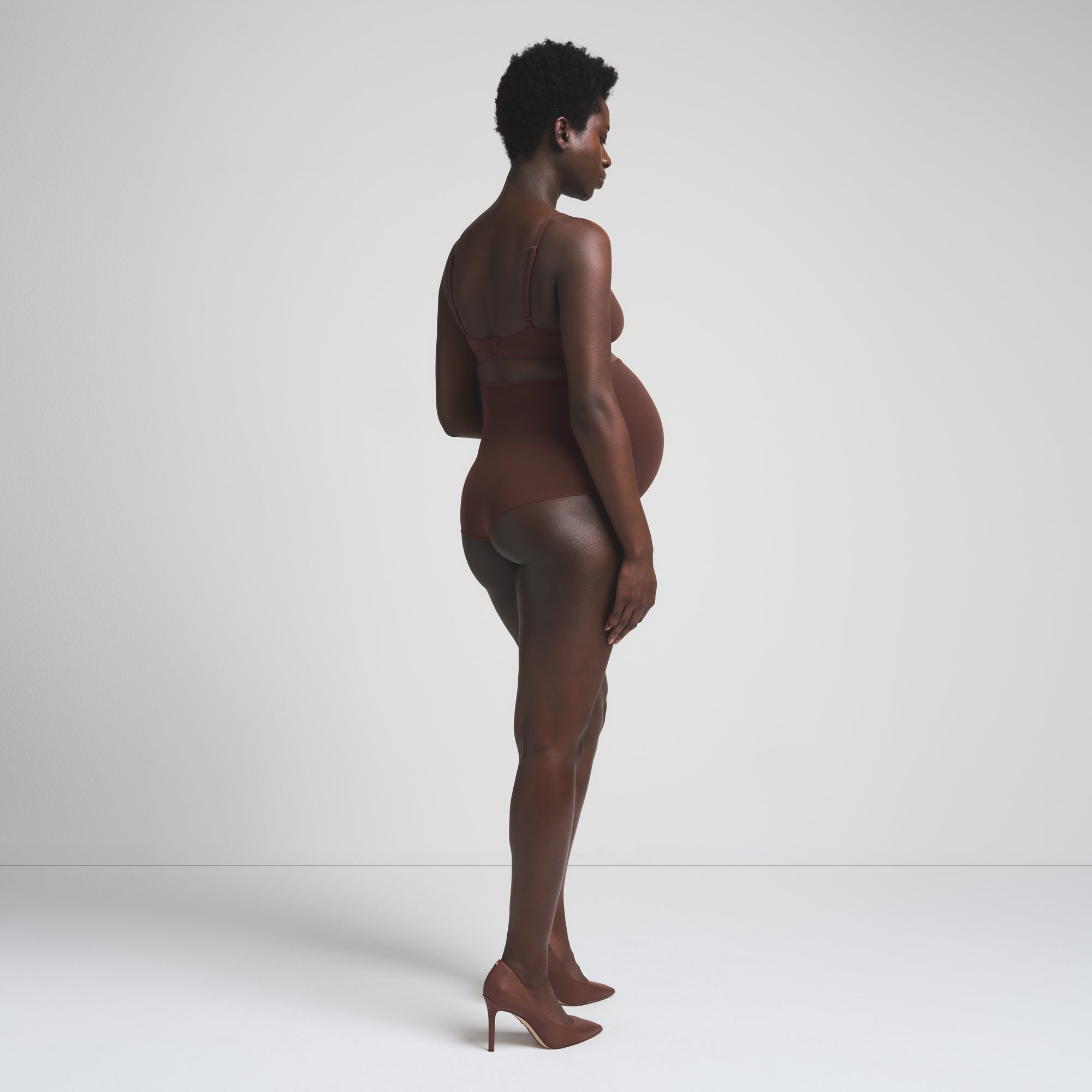 FITS EVERYBODY MATERNITY HIGH-WAISTED BRIEF | COCOA