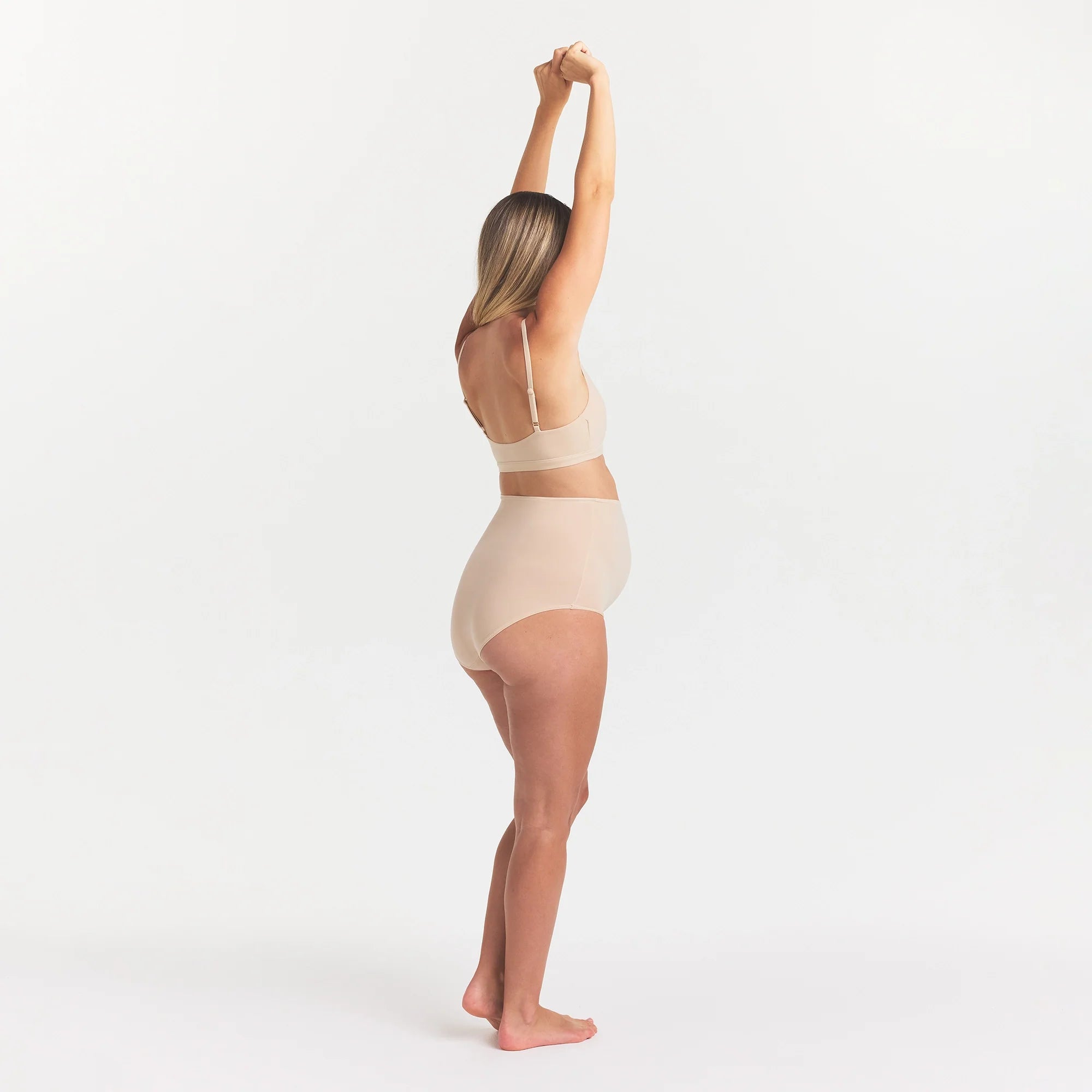 FITS EVERYBODY MATERNITY HIGH-WAISTED BRIEF | SAND