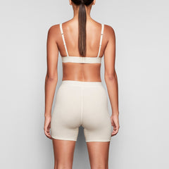 COTTON RIB BOXER | BONE