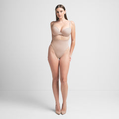 SEAMLESS SCULPT MID WAIST THONG | MICA