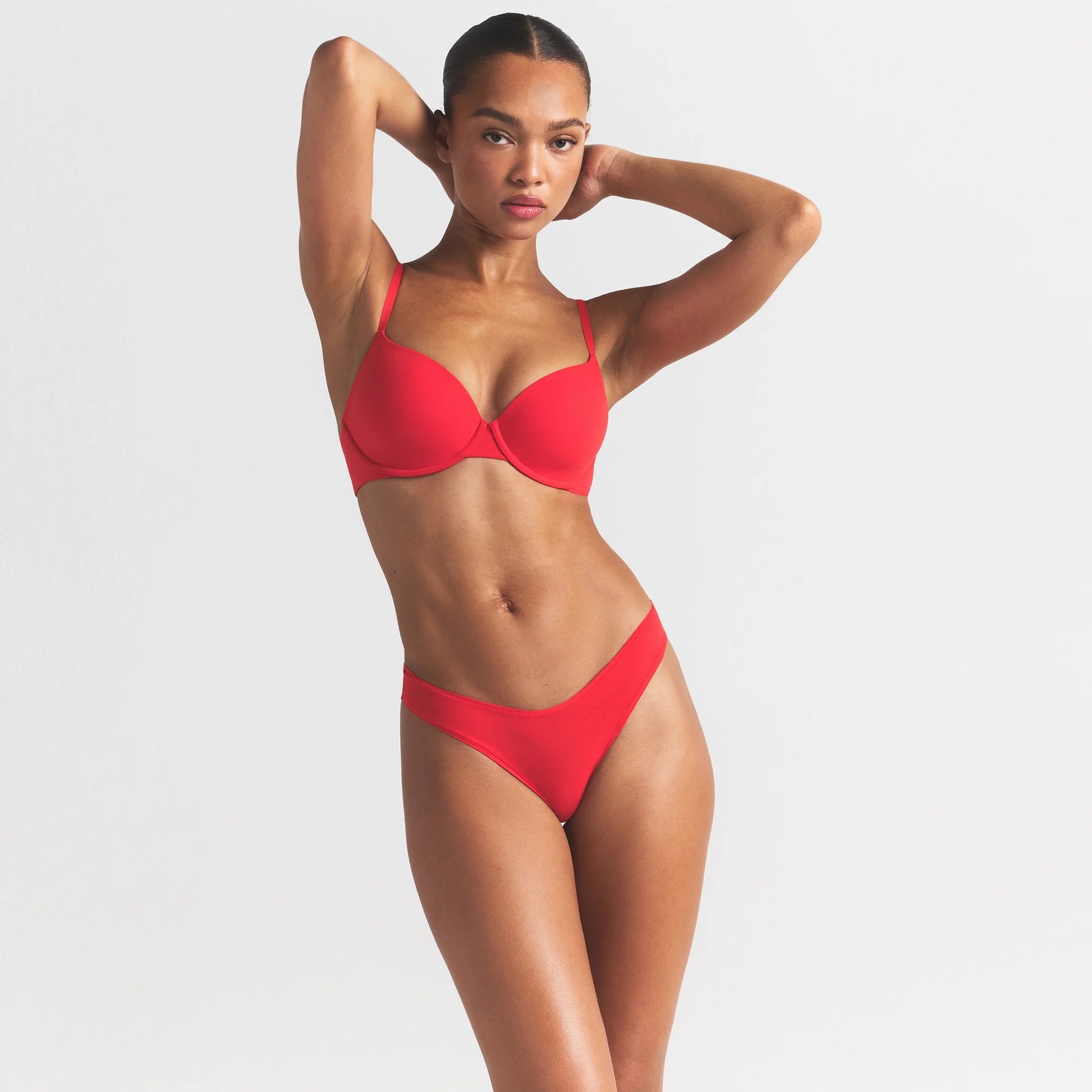 FITS EVERYBODY DIPPED FRONT THONG | CHERRY
