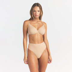 SMOOTHING INTIMATES HIGH-WAISTED THONG | CLAY