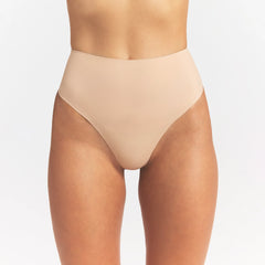 SMOOTHING INTIMATES HIGH-WAISTED THONG | CLAY