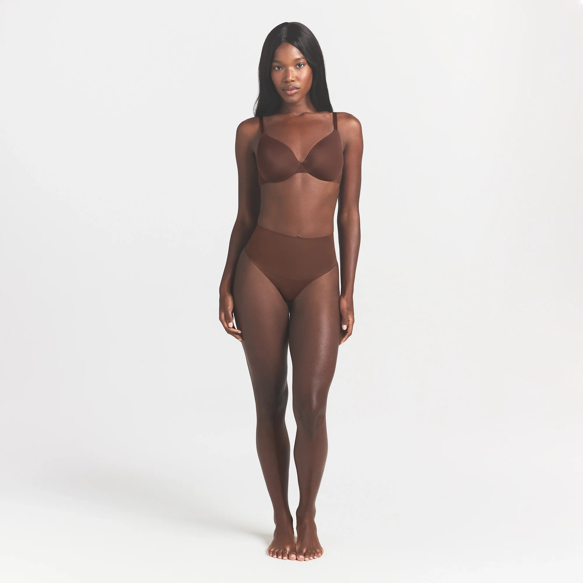 SMOOTHING INTIMATES HIGH-WAISTED THONG | COCOA
