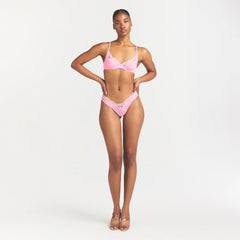 FITS EVERYBODY LACE DIPPED THONG | BUBBLE GUM TONAL