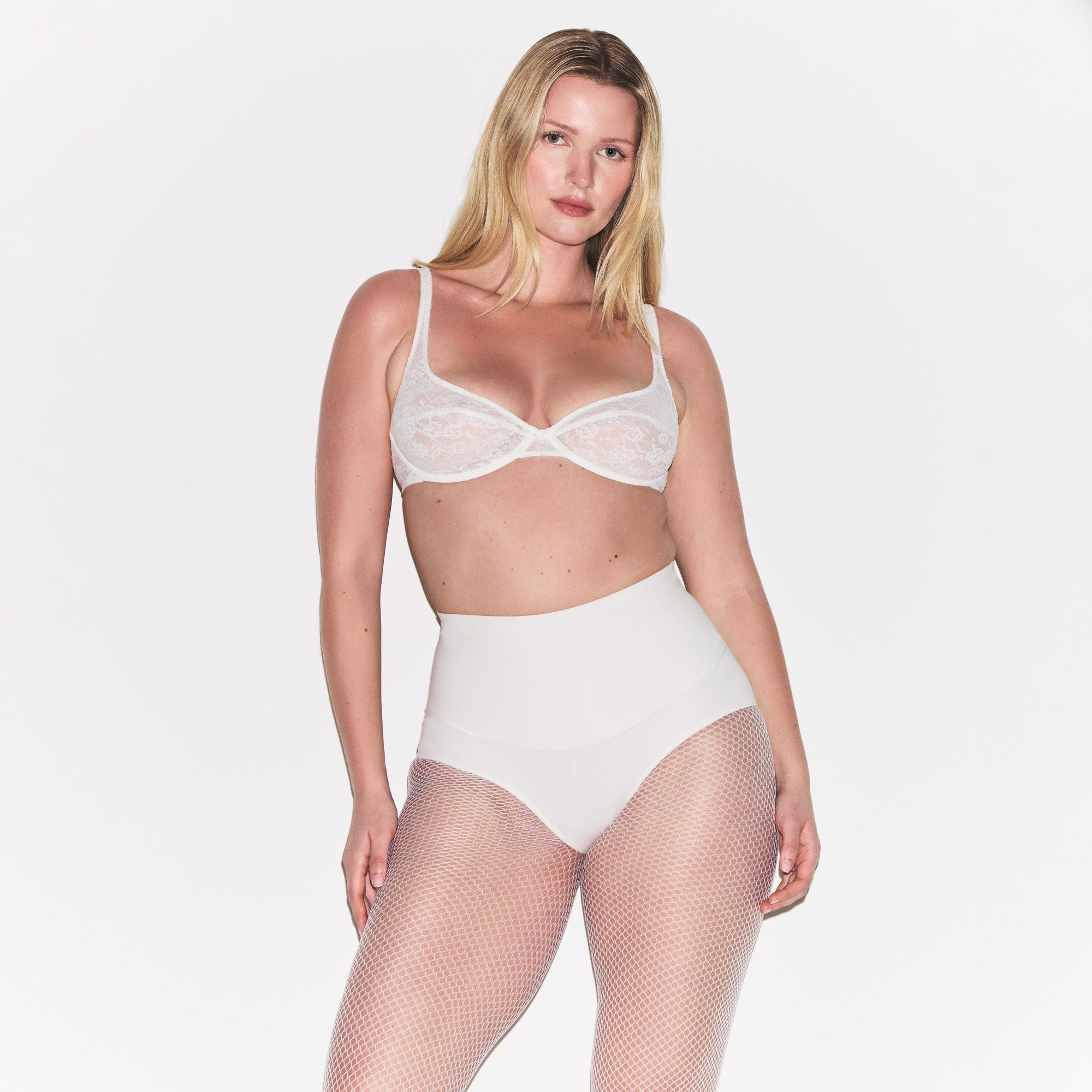 COTTON SHAPEWEAR HIGH-WAISTED BRIEF | MARBLE