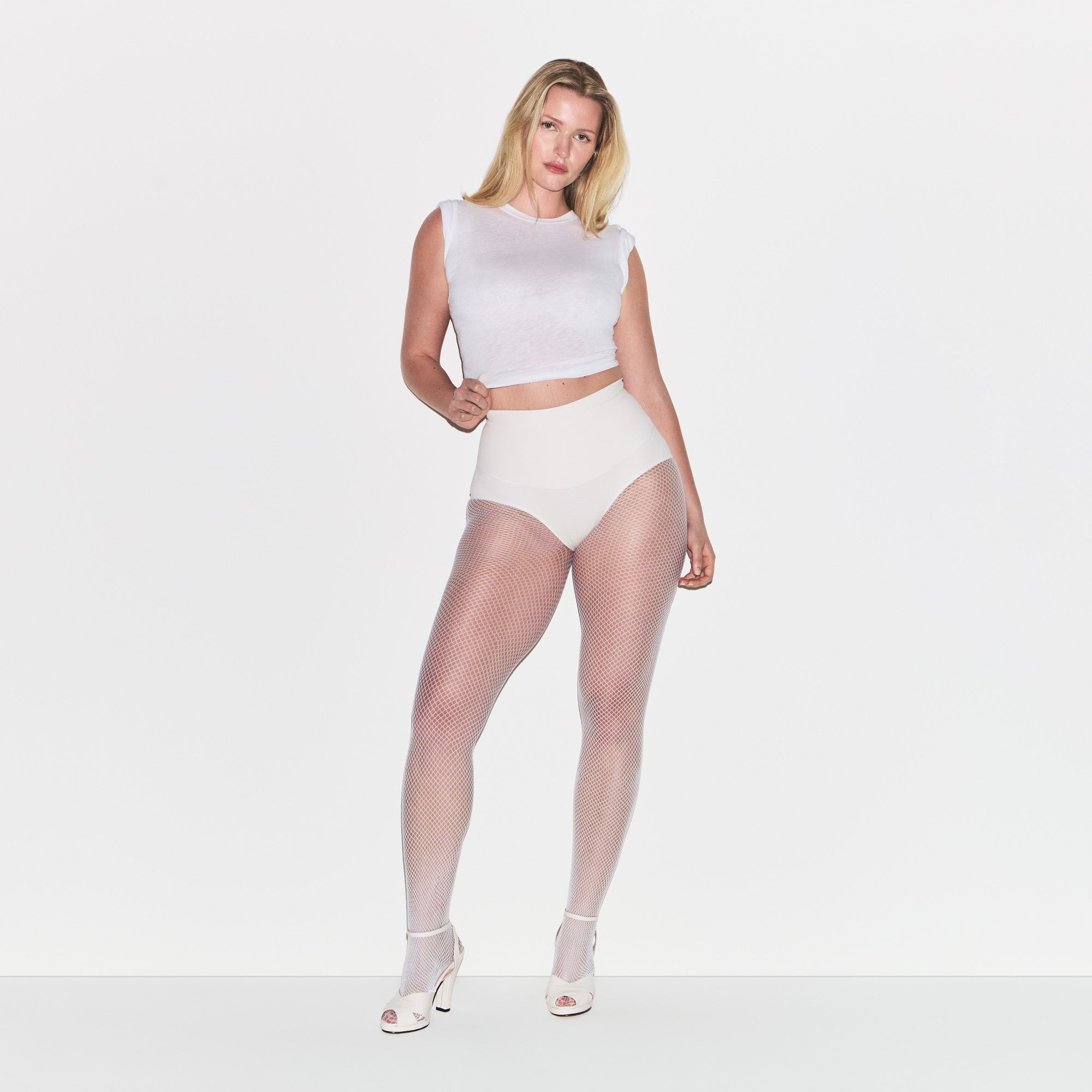 COTTON SHAPEWEAR HIGH-WAISTED BRIEF | MARBLE