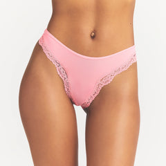 FITS EVERYBODY LACE CHEEKY TANGA 5-PACK | PIN DOT MULTI