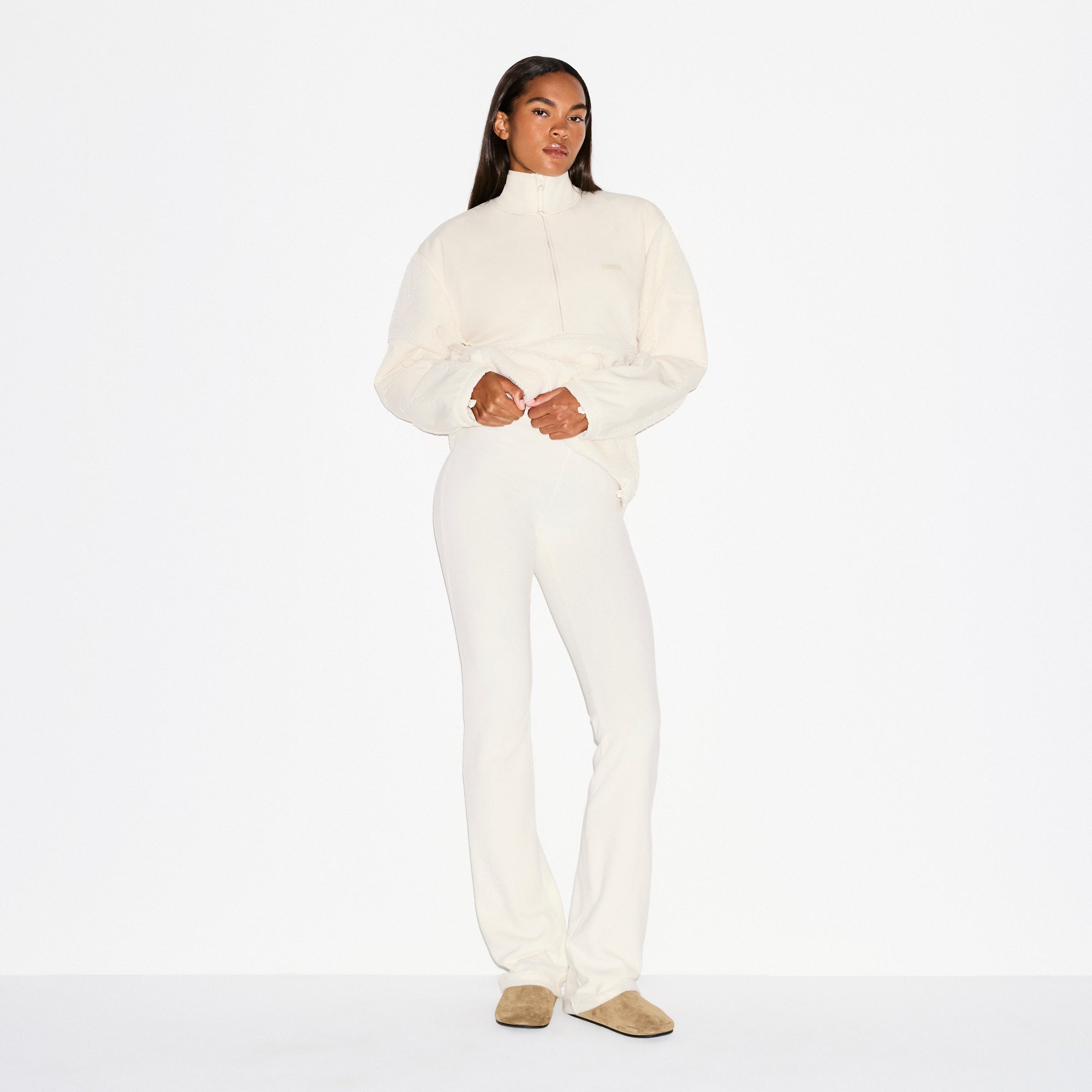 OUTDOOR FLEECE PANT | ECRU