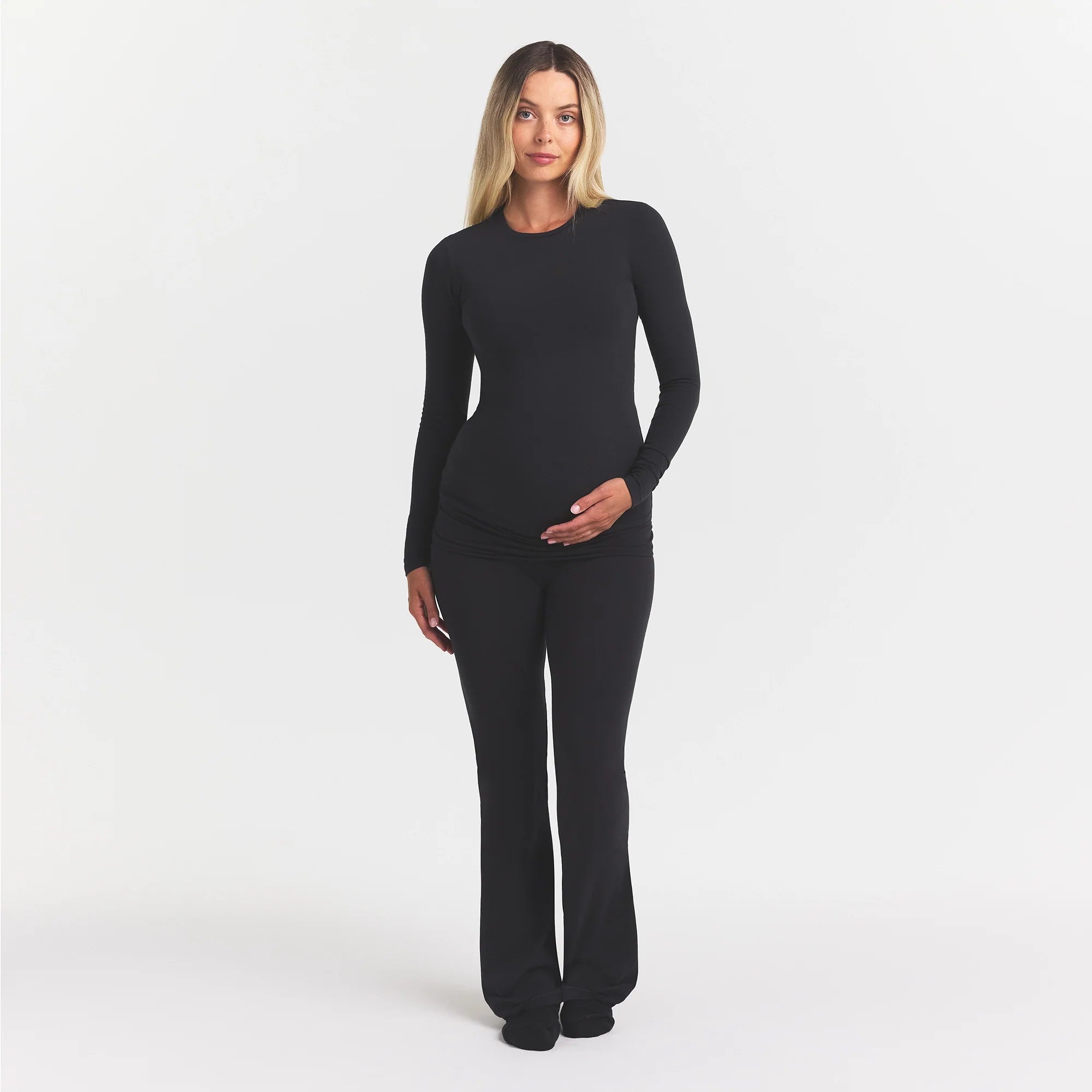 COTTON JERSEY MATERNITY FOLDOVER PANT | SOOT