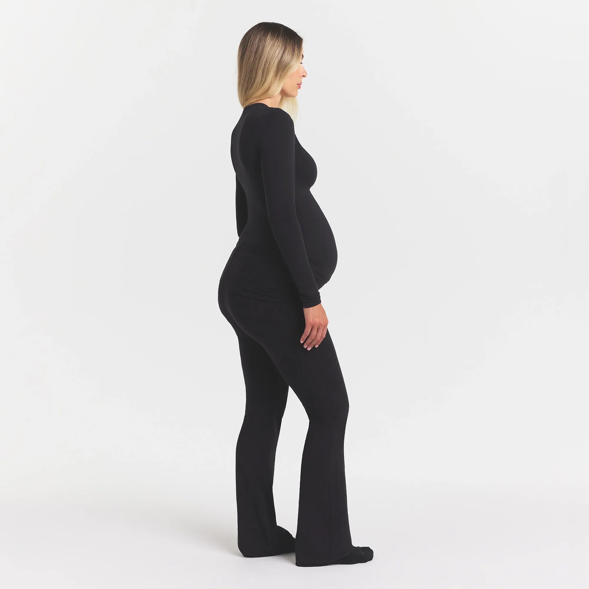COTTON JERSEY MATERNITY FOLDOVER PANT | SOOT