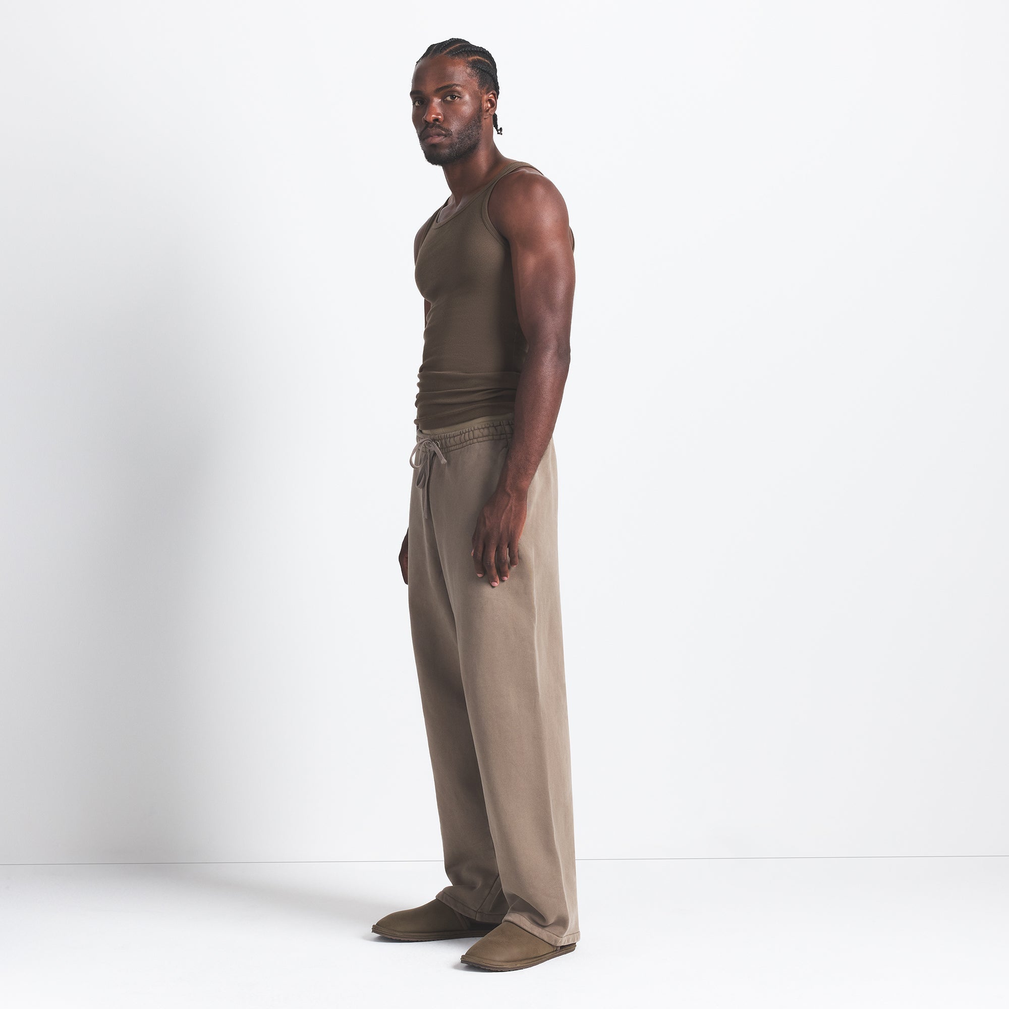HEAVYWEIGHT FLEECE MENS STRAIGHT LEG PANT | TRUFFLE
