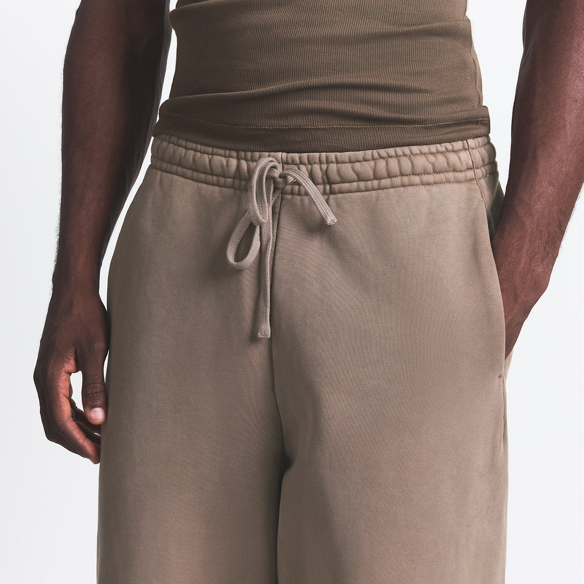 HEAVYWEIGHT FLEECE MENS STRAIGHT LEG PANT | TRUFFLE