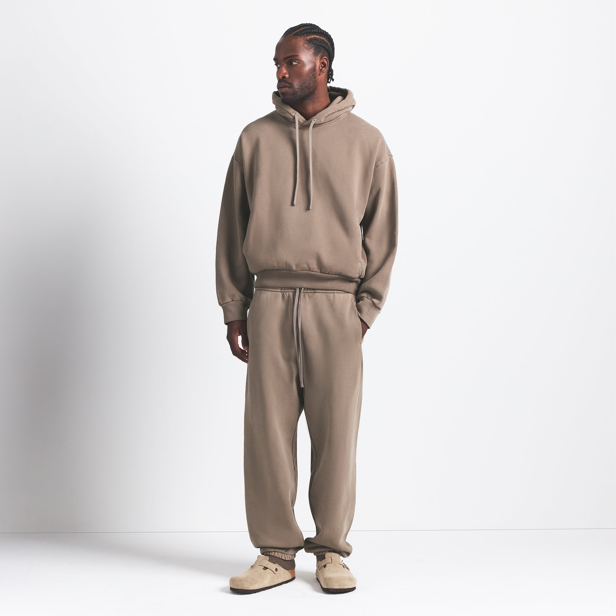 HEAVYWEIGHT FLEECE MENS JOGGER | TRUFFLE