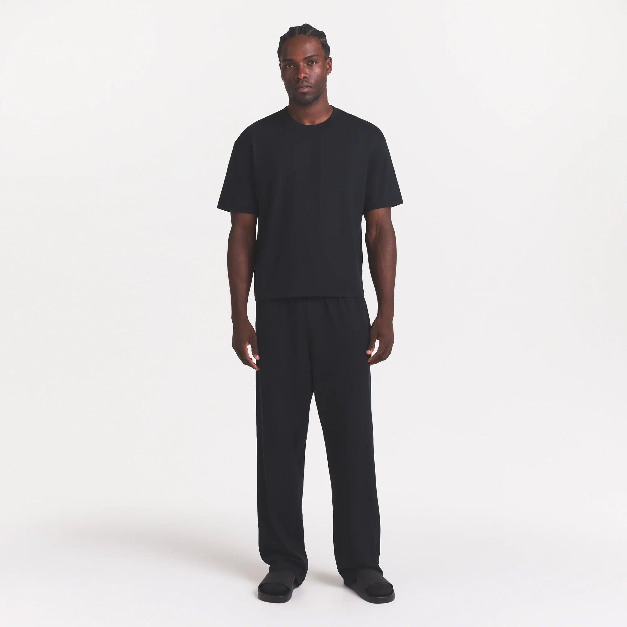 HEAVYWEIGHT COTTON MENS RELAXED PANT | OBSIDIAN