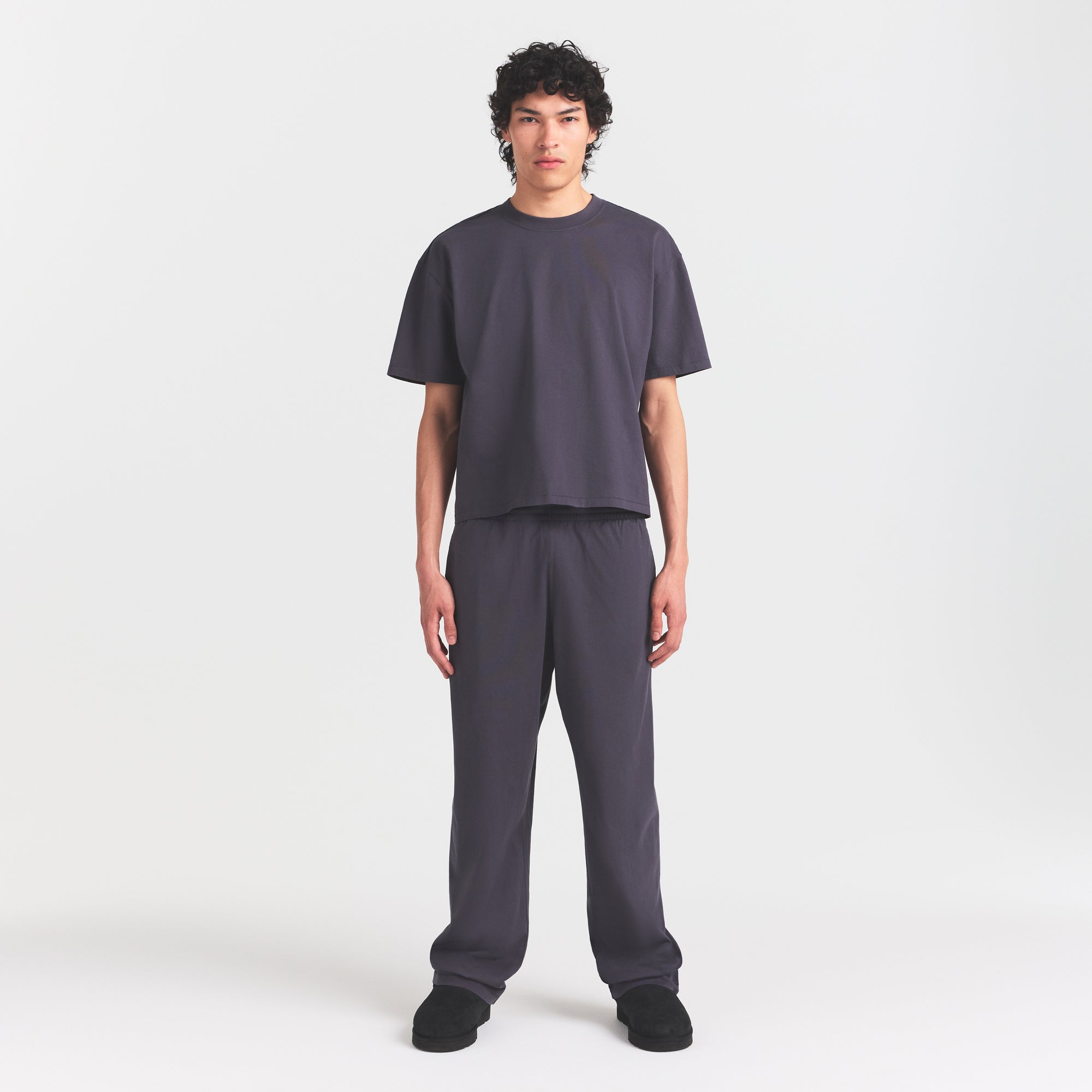 HEAVYWEIGHT COTTON MENS RELAXED PANT | RAVEN
