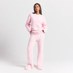 COZY LIGHT PANT | BABY PINK HEART FAIR ISLE