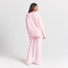 COZY LIGHT PANT | BABY PINK HEART FAIR ISLE