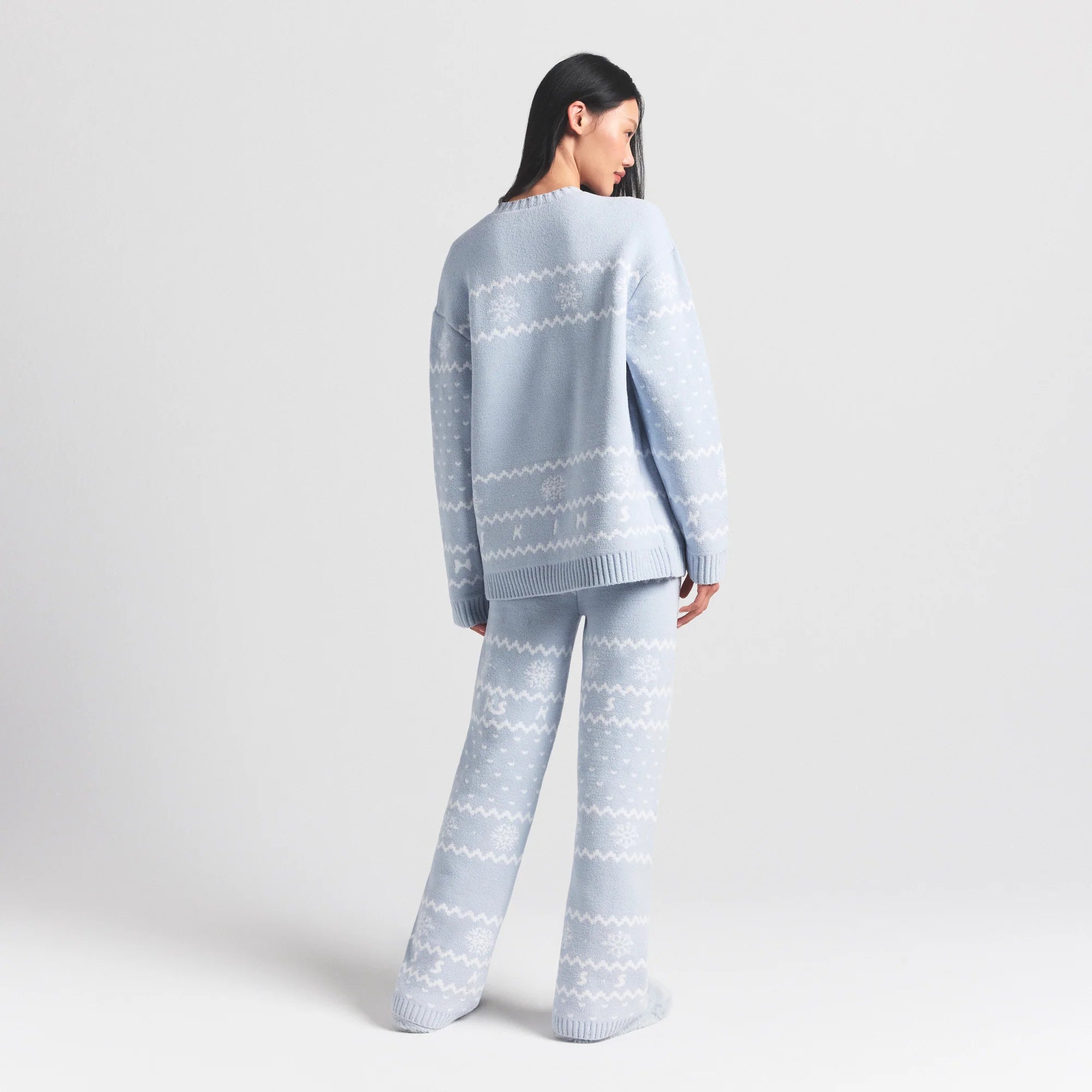 COZY LIGHT PANT | ZEN BLUE HEART FAIR ISLE