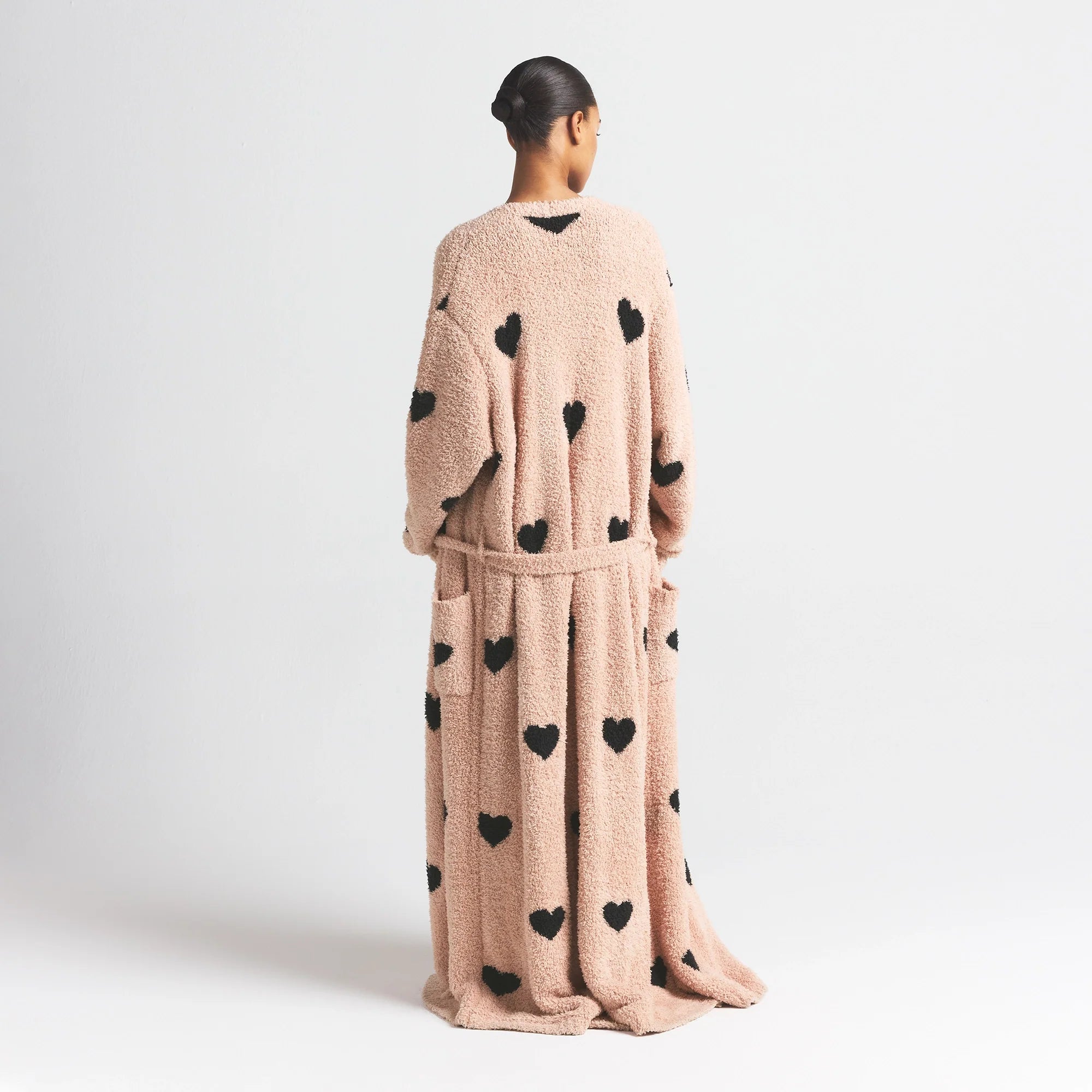 COZY KNIT UNISEX ROBE | MICA SPACED HEARTS