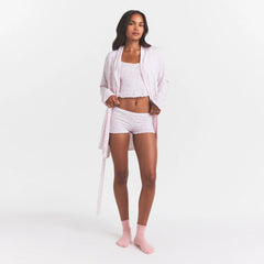 SKIMS SLEEP SHORT ROBE | SNOW DELICATE FLORAL PRINT