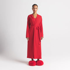 SOFT LOUNGE LONG ROBE | CHERRY