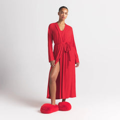 SOFT LOUNGE LONG ROBE | CHERRY