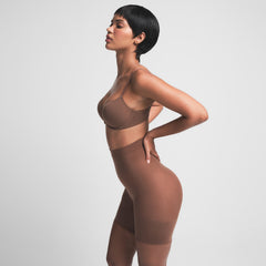 SHEER SEAMLESS HIGH-WAISTED MID THIGH SHORT | JASPER