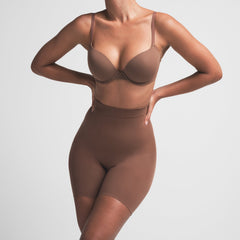 SHEER SEAMLESS HIGH-WAISTED MID THIGH SHORT | JASPER