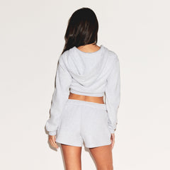 COTTON FLEECE SHORT | LIGHT HEATHER GREY