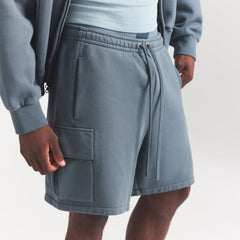 HEAVYWEIGHT FLEECE MENS CARGO SHORT | KYANITE