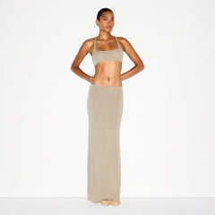 SHEER MODAL LONG SKIRT | DUNE