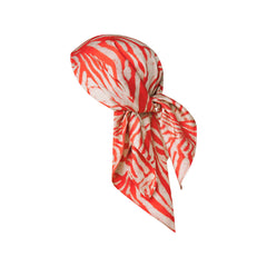 SKIMS ACCESSORIES HEADSCARF | CARMINE ZEBRA PRINT