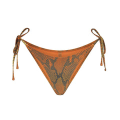 SIGNATURE SWIM DIPPED TIE BIKINI BOTTOM | FOREST OMBRE SNAKE