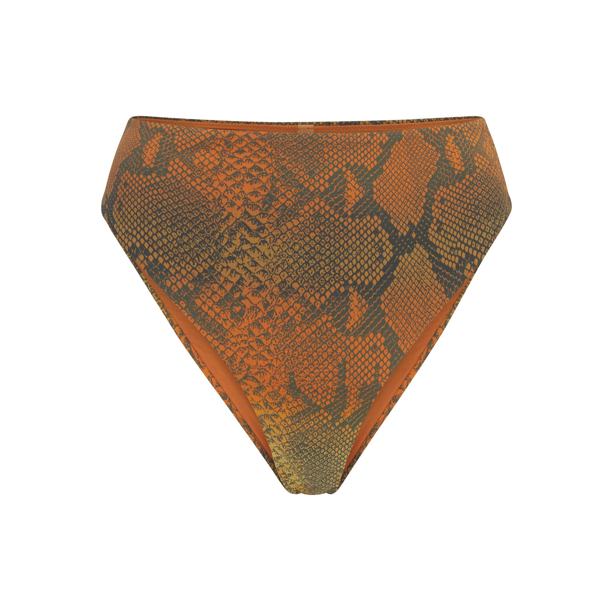 SIGNATURE SWIM HIGH-WAISTED BIKINI BOTTOM | FOREST OMBRE SNAKE