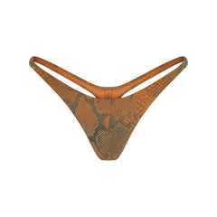 SIGNATURE SWIM THONG BIKINI BOTTOM | FOREST OMBRE SNAKE