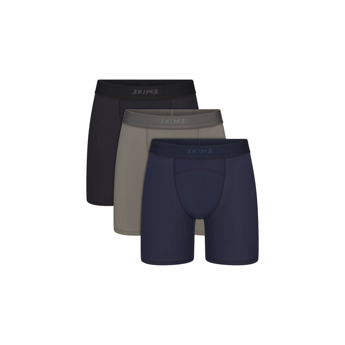 SKIMS FLEX MENS 5" BOXER BRIEF 3-PACK | NAVY GUNMETAL MULTI