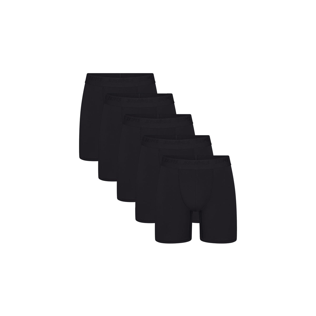 SKIMS STRETCH MENS 5" BOXER BRIEF 5-PACK | OBSIDIAN