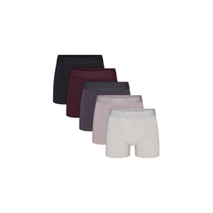 SKIMS STRETCH MENS 3" BOXER BRIEF 5-PACK | RAVEN CURRANT MULTI