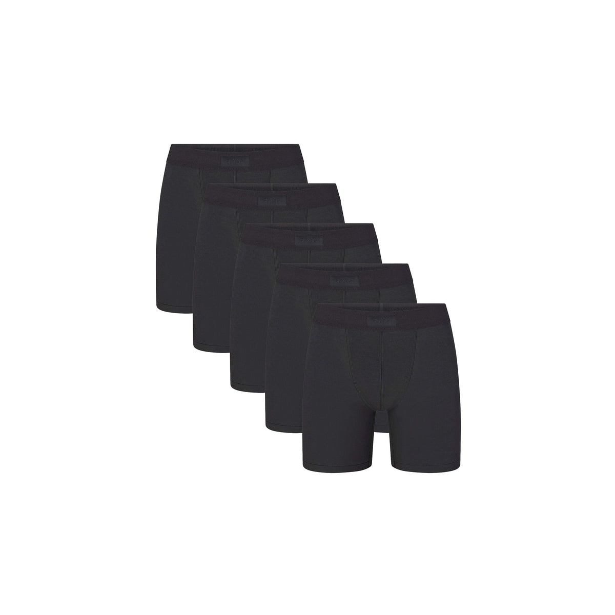 SKIMS COTTON MENS 5" BOXER BRIEF 5-PACK | ONYX