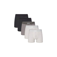 SKIMS COTTON MENS 3" BOXER BRIEF 5-PACK | HEATHER MULTI