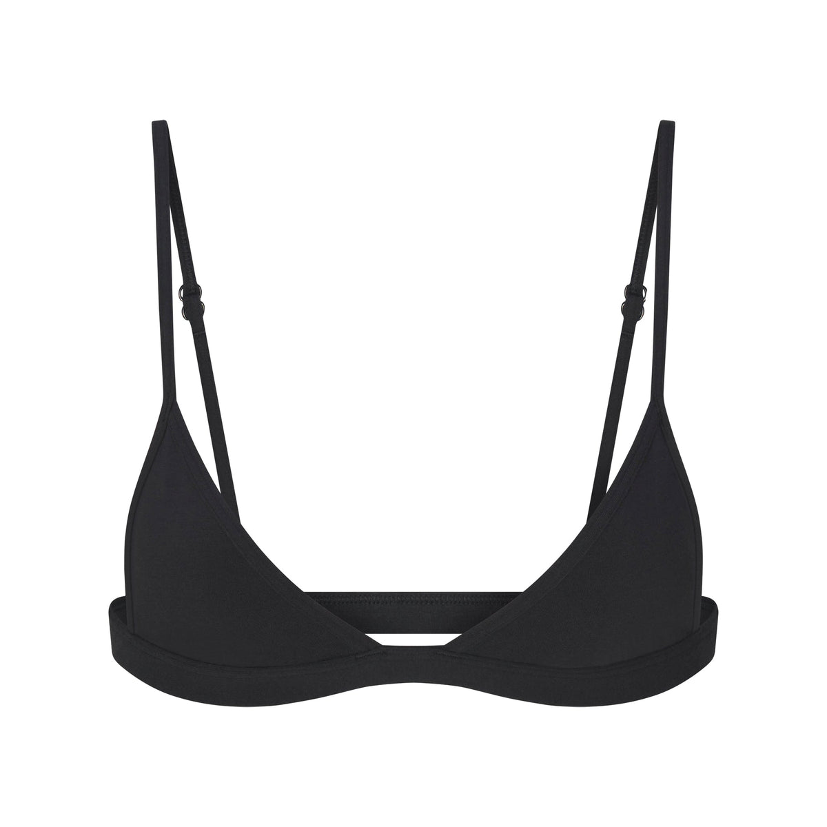 EVERYDAY COTTON TRIANGLE BRALETTE | ONYX