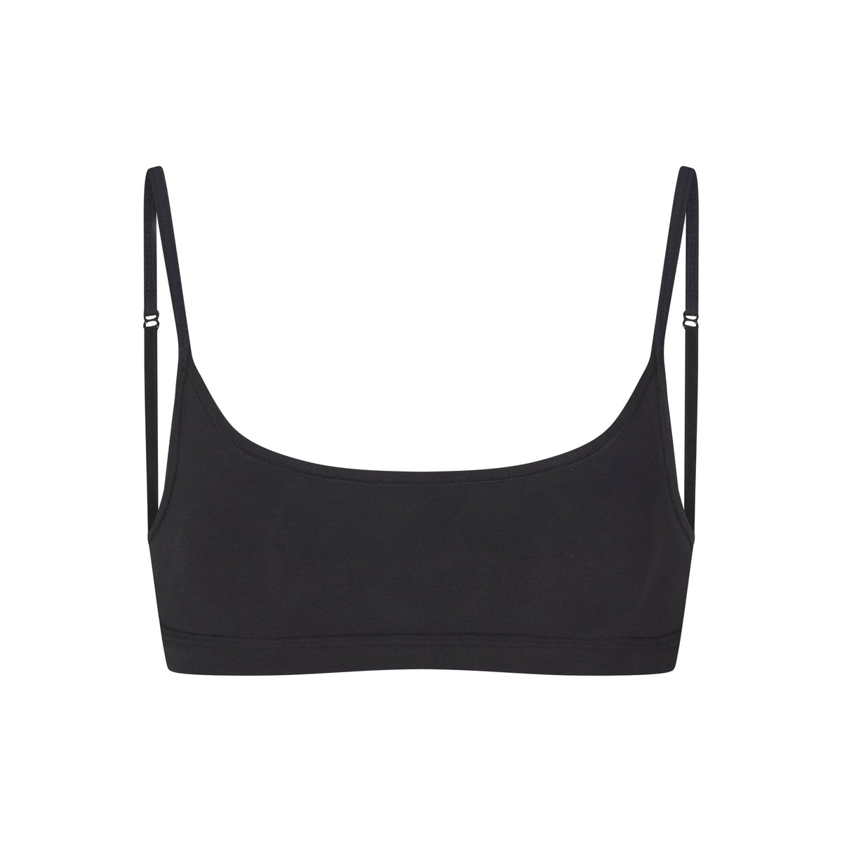 EVERYDAY COTTON SCOOP BRALETTE | ONYX