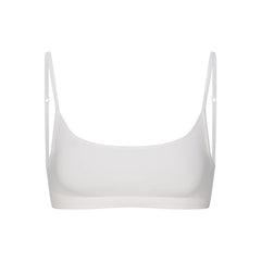 EVERYDAY COTTON SCOOP BRALETTE | SNOW