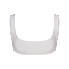 RAW EDGE MICRO SCOOP BRALETTE | SNOW