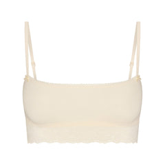 LIGHTWEIGHT COTTON STRAIGHT NECK BRALETTE | BUTTER TONAL