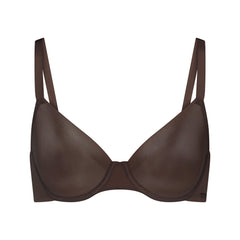 NO SHOW UNLINED DEMI BRA | ESPRESSO